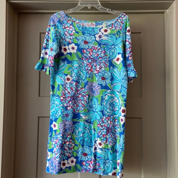 EUC Lilly Pulitzer Somerset Blue May Flowers Dress